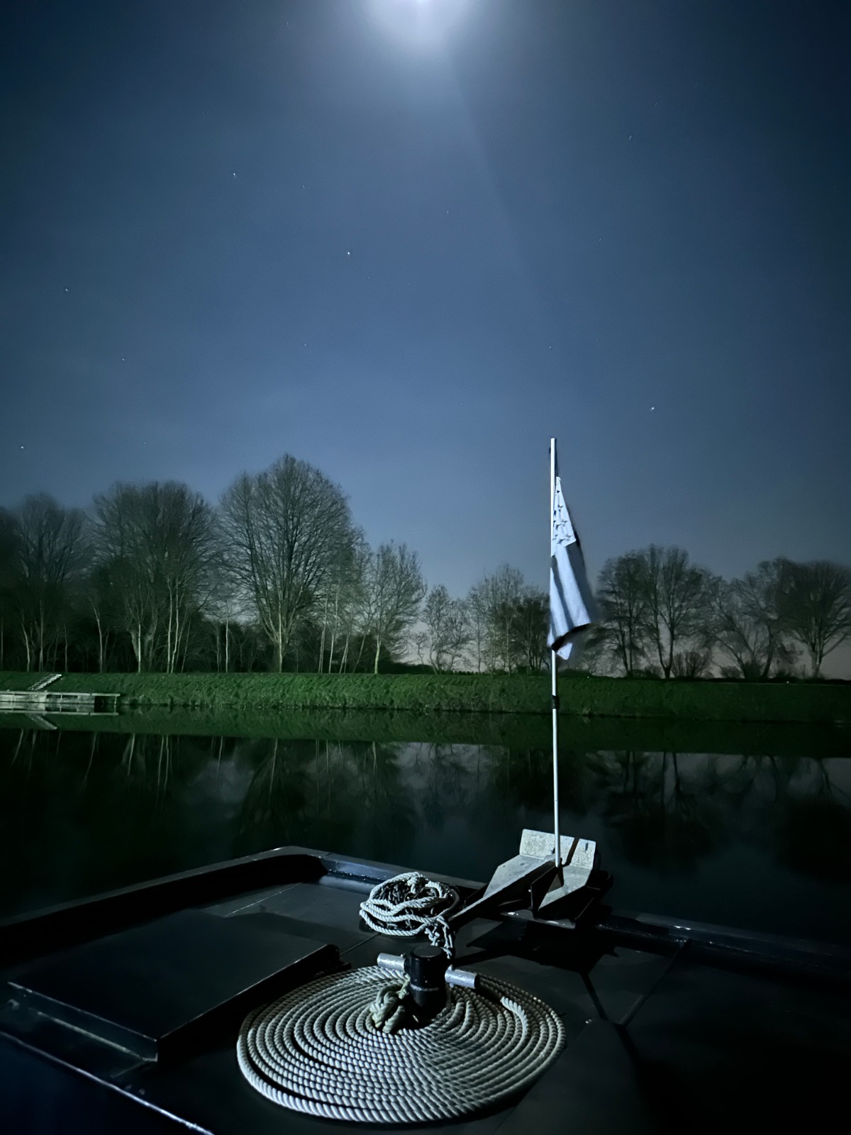 échange de verres sur le bateau